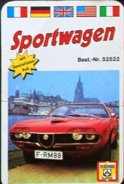 Schmid Spiele "Sportwagen" 1972 Cardgame (5036)